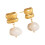 Amber Dangle Drop Oorbellen voor dames Opvallende-JDE0109029WT 1