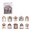 Sticker Booklets Artistic Decorative Sticker-Dark brown window 1