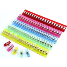 100 Sewing Clips | Assorted Colors - Perfect for Sewing, Patchwork, Crochet, Knitting, and other Crafts