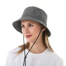 Women's Fisherman's Hat - Brand - Dark Gray - UV Protection - Foldable - Breathable