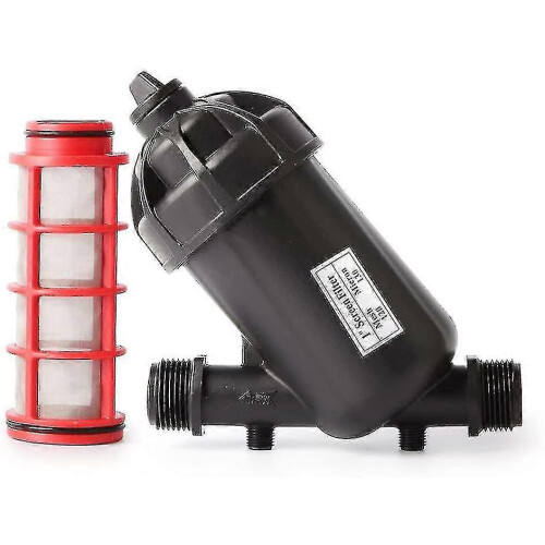 DN25 Drip Irrigation Water Filter 120 Mesh 130 Micron with Pressure Regulator