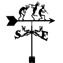 Stainless Steel Weather Vane 35 x 50 cm for Garden Gazebo Yard with Rust Resistant Coating