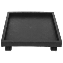Sottovaso quadrato con ruote da 14 pollici in plastica, supporto girevole per piante in vaso