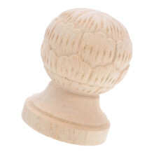 Wooden Staircase Finial End, Pineapple Newel Post Cap for DIY Home Decor, 10x7.8x7.8cm