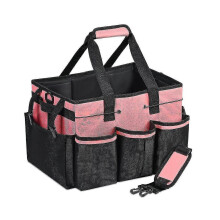 Tragbare Aufbewahrungstasche für Reinigungsmaterialien mit verstellbarem Gurt, 4 Fächern und wasserdichtem Boden, 40-Liter-Organizer