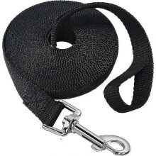 Guinzaglio per addestramento cani, lungo 10 metri, in nylon resistente con gancio in metallo per l'addestramento al richiamo.