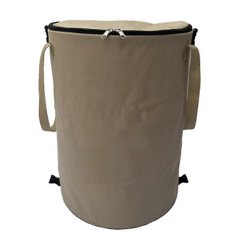 Camping Trash Can Foldable Portable Outdoor Garbage Bin with Lid for Garden Storage