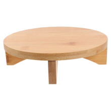 Supporto in legno per piante da interno con vassoio, piccolo sgabello color kaki per piante in vaso, succulente e bonsai