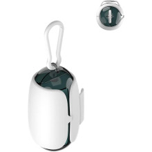 Hundekotbeutelspender mit durchsichtigem Halter für Hundeleine und Schlüsselanhänger, Material: PP+PC