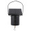 Solar Wind Spinner Motor with Hanging Hook, Rotating Display for Wind Chimes, Black ABS, Solar Powered 1