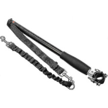 Supporto distanziatore per guinzaglio da bicicletta per cani, guinzaglio elastico per animali domestici per ciclismo e corsa, nero