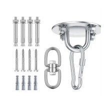 Gancio da soffitto in acciaio inox per amaca, sedia sospesa, vassoio, altalena da yoga, staffa di fissaggio per esterni