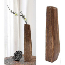 Hoher, auslaufsicherer, handgefertigter Pflanztopf aus Holz für die Inneneinrichtung, Halter für frische Blumen