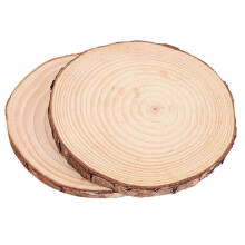 Trittsteine aus Holz für Gartenwege, 2er-Set, langlebig, wiederverwendbar, 18 x 18 cm