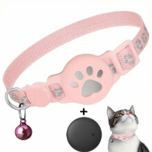 Waterproof GPS Cat Tracker Collar for Android, Real-Time Pet Locator with Adjustable Fit, No Monthly Fee