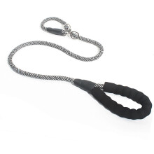 Guinzaglio ammortizzante per cani di taglia grande, nylon resistente con fibbia metallo, ideale passeggiate e addestramento