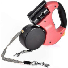 Guinzaglio doppio retrattile per due cani, design anti-groviglio con girevole a 360, corda in nylon da 3 m, blocco di sicurezza.