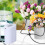 DIY Automatic Drip Irrigation Kit with Timer, White, 2000mAh Battery, for Indoor Potted Plants, 2 Pot Sprinkler System 1