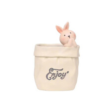 Creative Succulent Storage Holder with Cartoon Animal Design, Resin Planter for Home Office Desk Decoration
