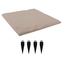 Wetterfeste Trittplatte für den Außenbereich, 39 cm x 39 cm, Polypropylen-Harzpflasterstein für Rasen, Terrasse und Gartenweg