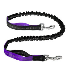 Guinzaglio tattico retrattile per cani, a mani libere, con bande riflettenti notturne e doppia molla, ideale per cani di taglia grande.