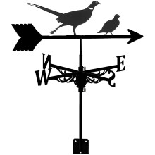 Windrichtungsanzeiger aus Edelstahl in Fasanenform für Garten, Terrasse, Hof oder Scheune