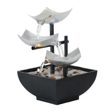 Fuente de mesa tradicional china de hierro para decoración de interiores, ideal para el hogar y la oficina.