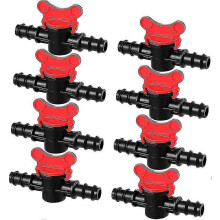 Válvula de conmutación para riego por goteo, 1/2 pulgada, macho, doble conexión, para control del flujo de agua.