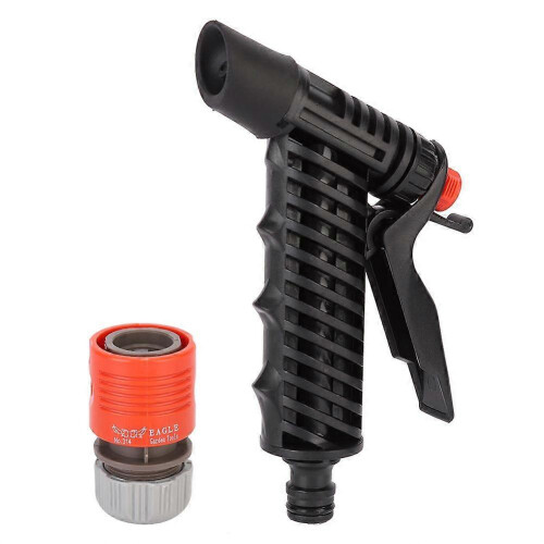 Pistolet d'arrosage à double mode, 2 réglages : jet diffus et jet direct, noir