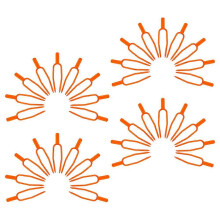 Strawberry Vine Clips, Plastic Garden Fastening Clamps for Climbing Plants, 1500Pcs, Orange