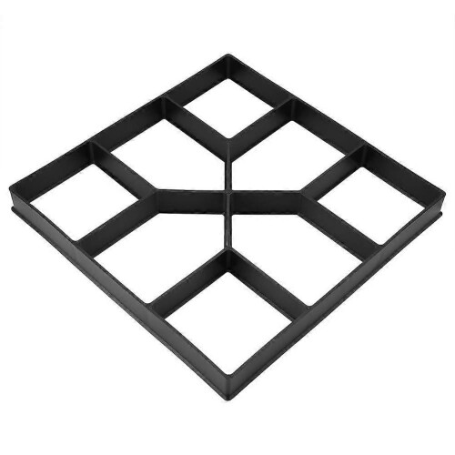 Concrete Path Maker Mould 8 Grid Reusable Plastic Paving Form for Garden Lawn Patio
