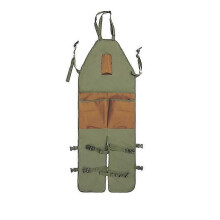 Gartenschürze mit mehreren Taschen, Oxford-Gewebe, verstellbarer Riemen zum Kochen und Grillen