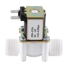 N/C-Magnetventil (normalerweise geschlossen) für Wasserspender, 12 V DC, G1/2-Zoll-Kunststoff, elektrisch, für Waschmaschinen