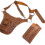 Durable Leather Utility Belt for Gardening with Adjustable Tool Pockets for Outdoor Tools 1
