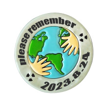Cute Cartoon Ocean Pollution Enamel Pin for Kids Lapel Badge Brooch for Backpacks Jackets