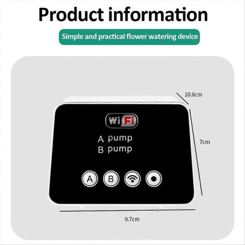 WiFi Smart Garden Irrigation Controller for 20 Pots, Automatic Drip Watering System with Mobile App Remote Control