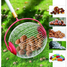 Stainless Steel Roller Collector Head 23x19cm for Nuts, Fruits, Balls with Pole
