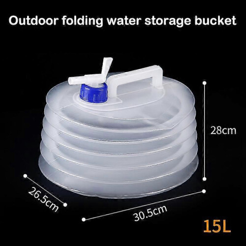 Collapsible Water Container with Spigot 15L LDPE EVA Foldable Portable for Camping