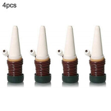 FFY 4PCS Automatic Plant Watering Spikes for Indoor and Outdoor Pots, Brown Ceramic Drip Irrigation