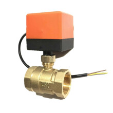 DN15/DN20 220V 4W Motor-Kugelhahn, 2-Wege 3-adrig, Messing, für Solarthermie-Wärmeregelung
