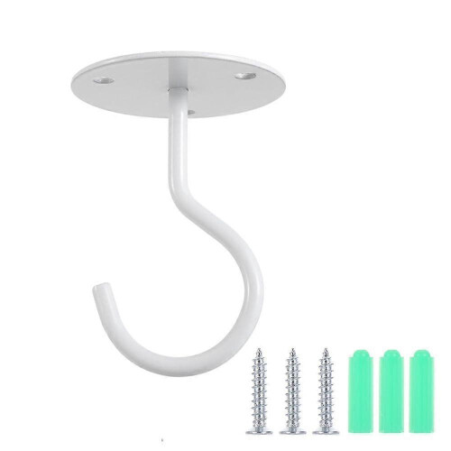 Ceiling Plant Hook 40lbs Load Capacity Slip Resistant Metal for Hanging Baskets
