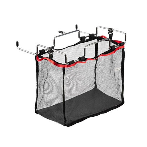 Folding Table Storage Net with Meshes, Iron Trash Bag Holder for Desktop Organisation and Camping