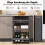 Narrow 4-Tier Kitchen Trolley, 20cm Wide, Grey, on Wheels 1