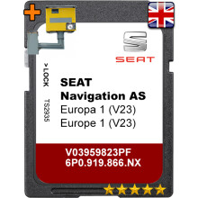 SEAT V23 SAT NAV SD CARD LATEST 2026/27 ALHAMBRA ARONA ATECA IBIZA LEON TOLEDO NAVIGATION MAP UK