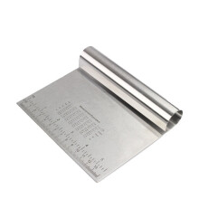 Stainless Steel Dough Cutter with Measuring Marks for Baking and Cooking