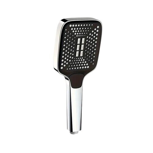 Adjustable Shower Head Square Design Enhanced Water Pressure Wide Coverage for Bathroom