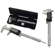 Digitale schuifmaat 150 mm / 6 inch, nauwkeurigheid 0,02 mm, LCD-display met automatische uitschakelfunctie, roestvrij staal, CE-gecertificeerd