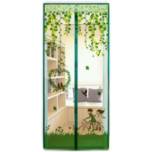 Puerta mosquitera corredera compatible con marcos estándar, cierre automático e instalación sin herramientas