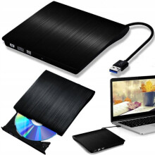 Externe dvd-drive compatibel met laptops en ultrabooks, externe optische drive met USB 3.0-aansluiting