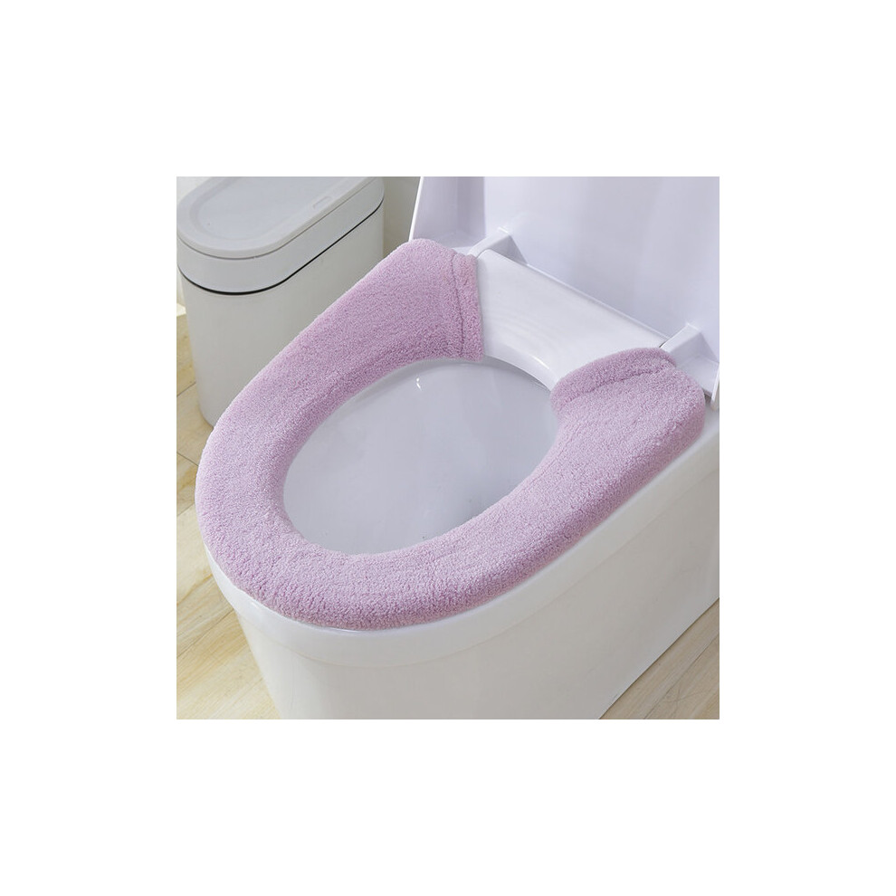Toilet Seat Cover Compatible With V And O-Shaped Seats Washable Reusable With Keyhole Design 6966168186557